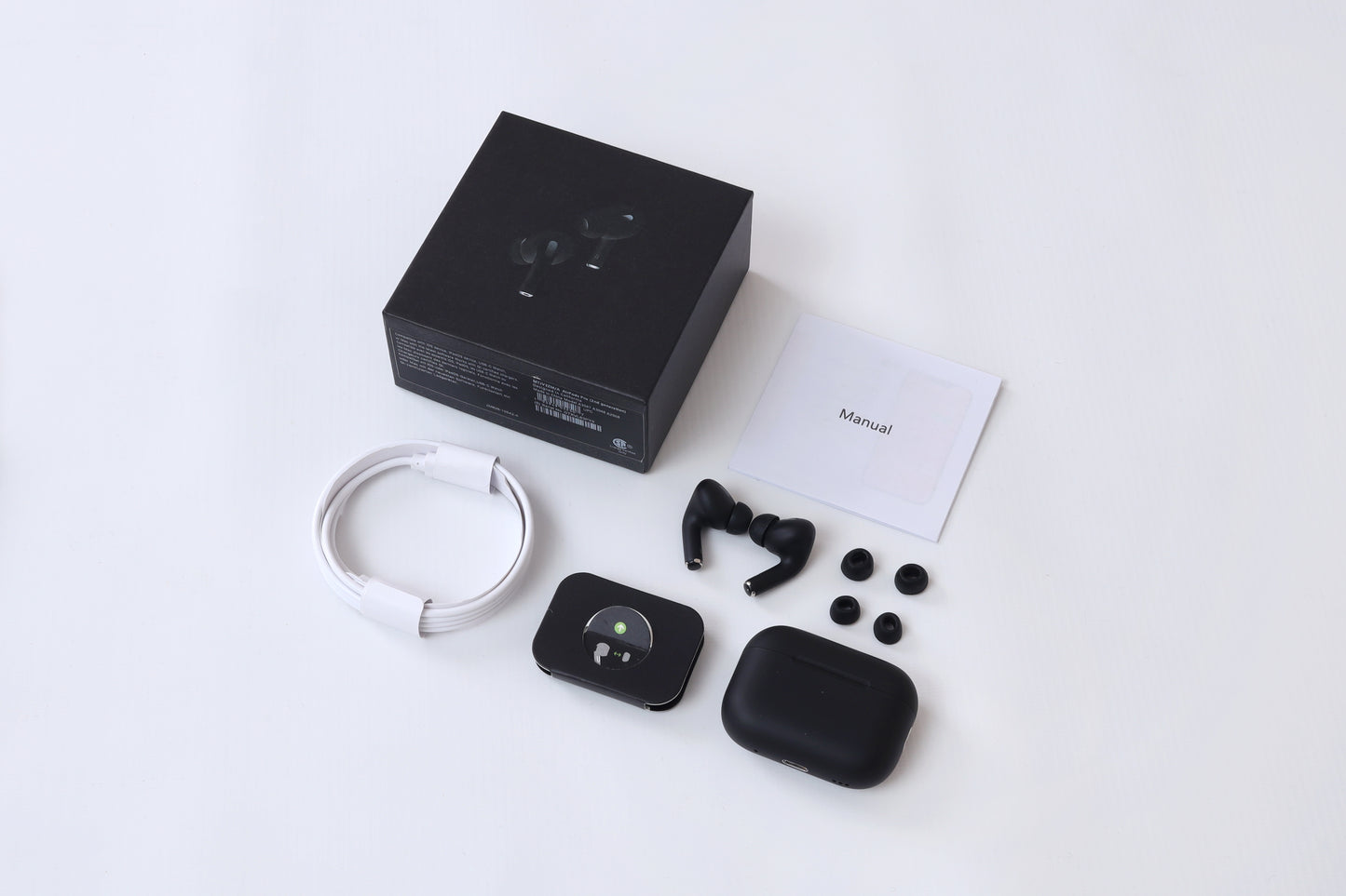 Air pods pro 2nd gen black color magnetic wireless charging case